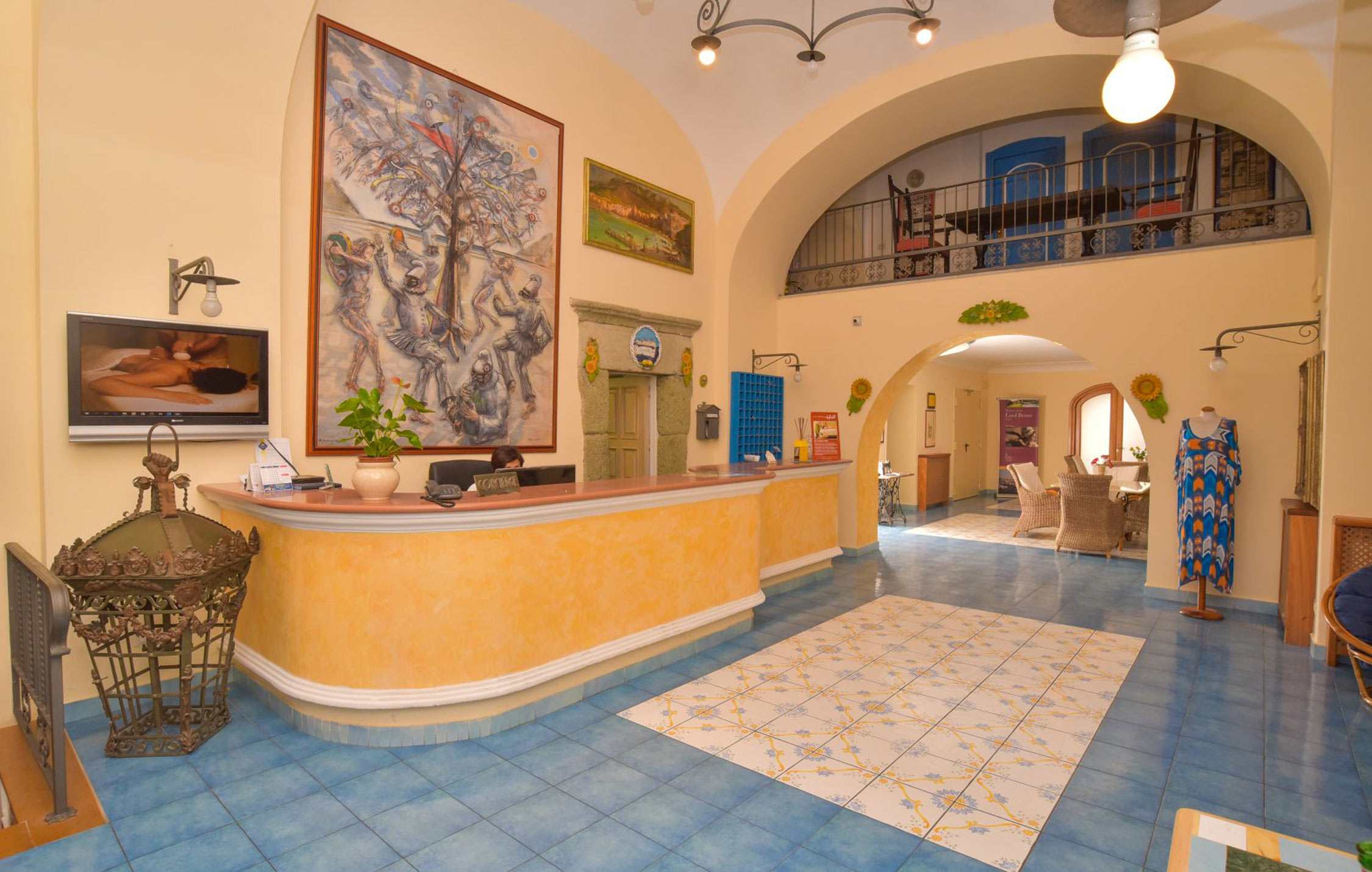 Hotel Zi Carmela a Forio, Ischia, reception