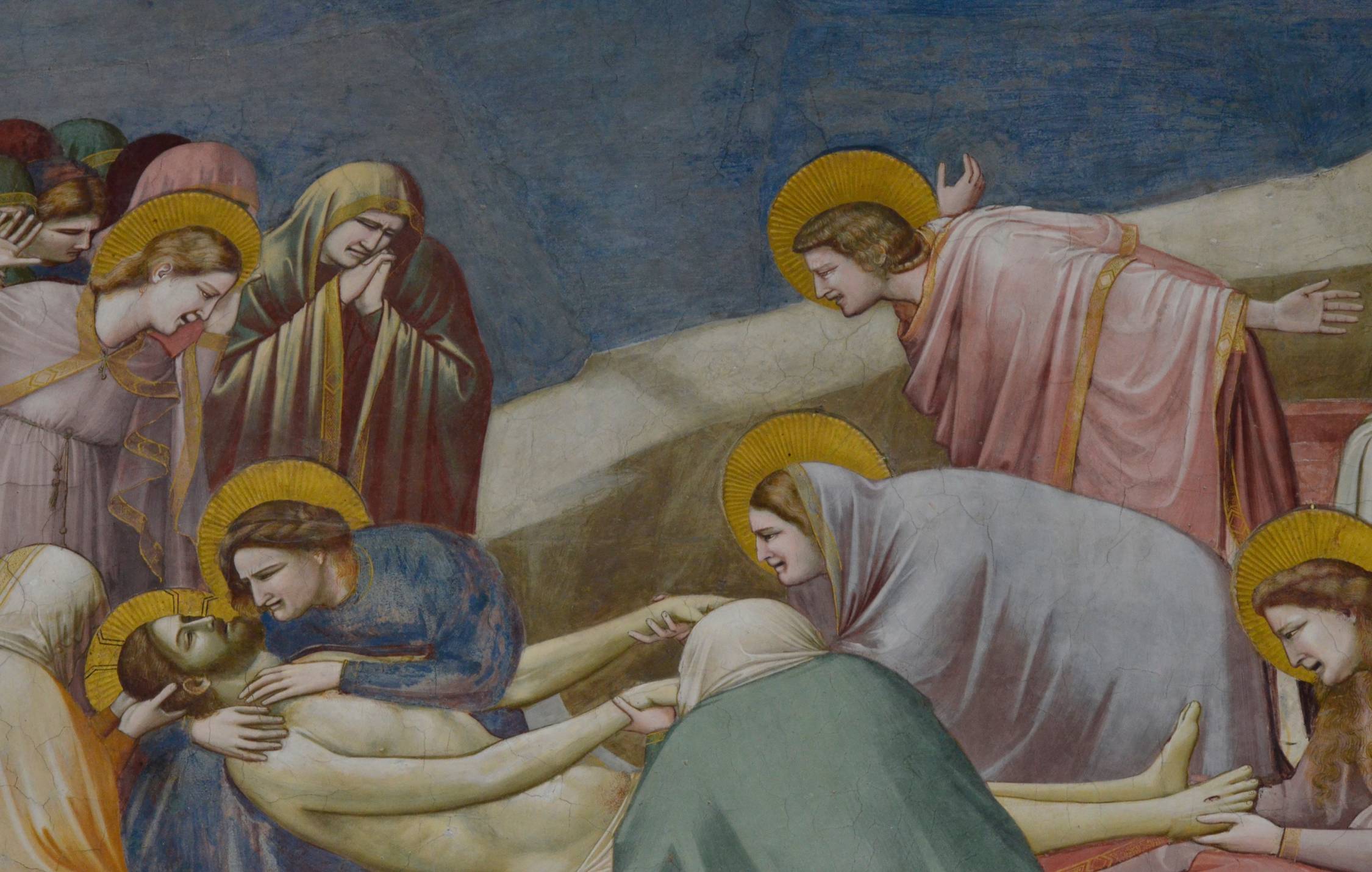 Dettaglio degli affreschi della Cappella degli Scrovegni, Padova
